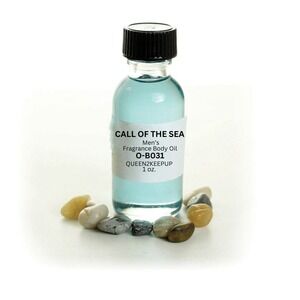 Call of the Sea Men's Body Oil Fresh Clean and Ocean Fragrance Scent 1 oz